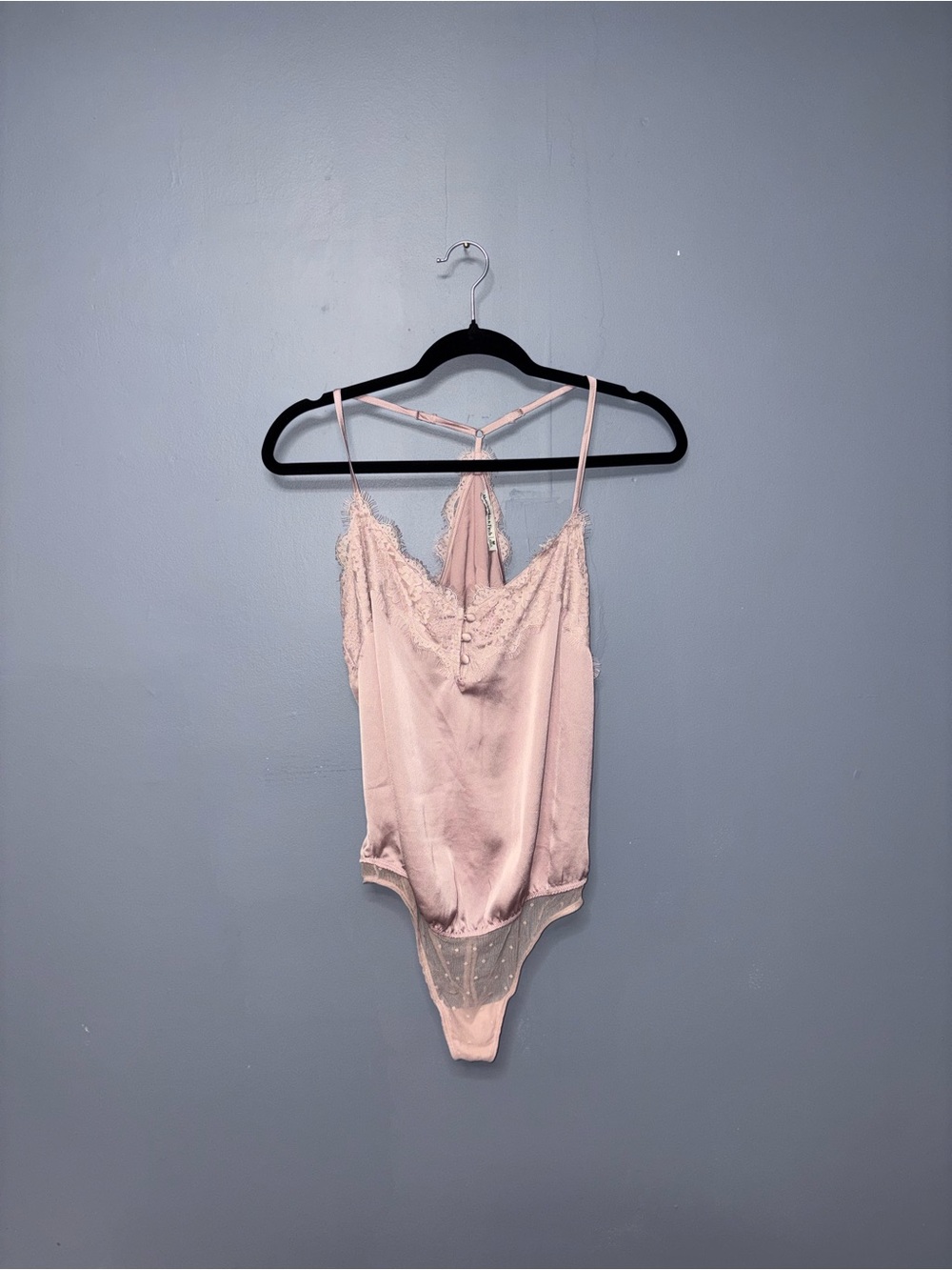Abercrombie & Fitch | Pink Lace Bodysuit | Size Medium